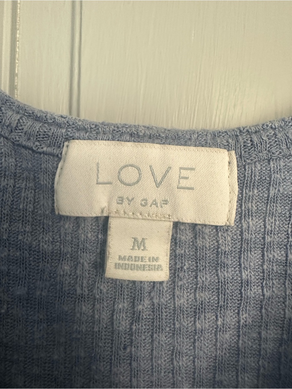 Light Blue Ribbed Pajama Set - Picture 3 of 5